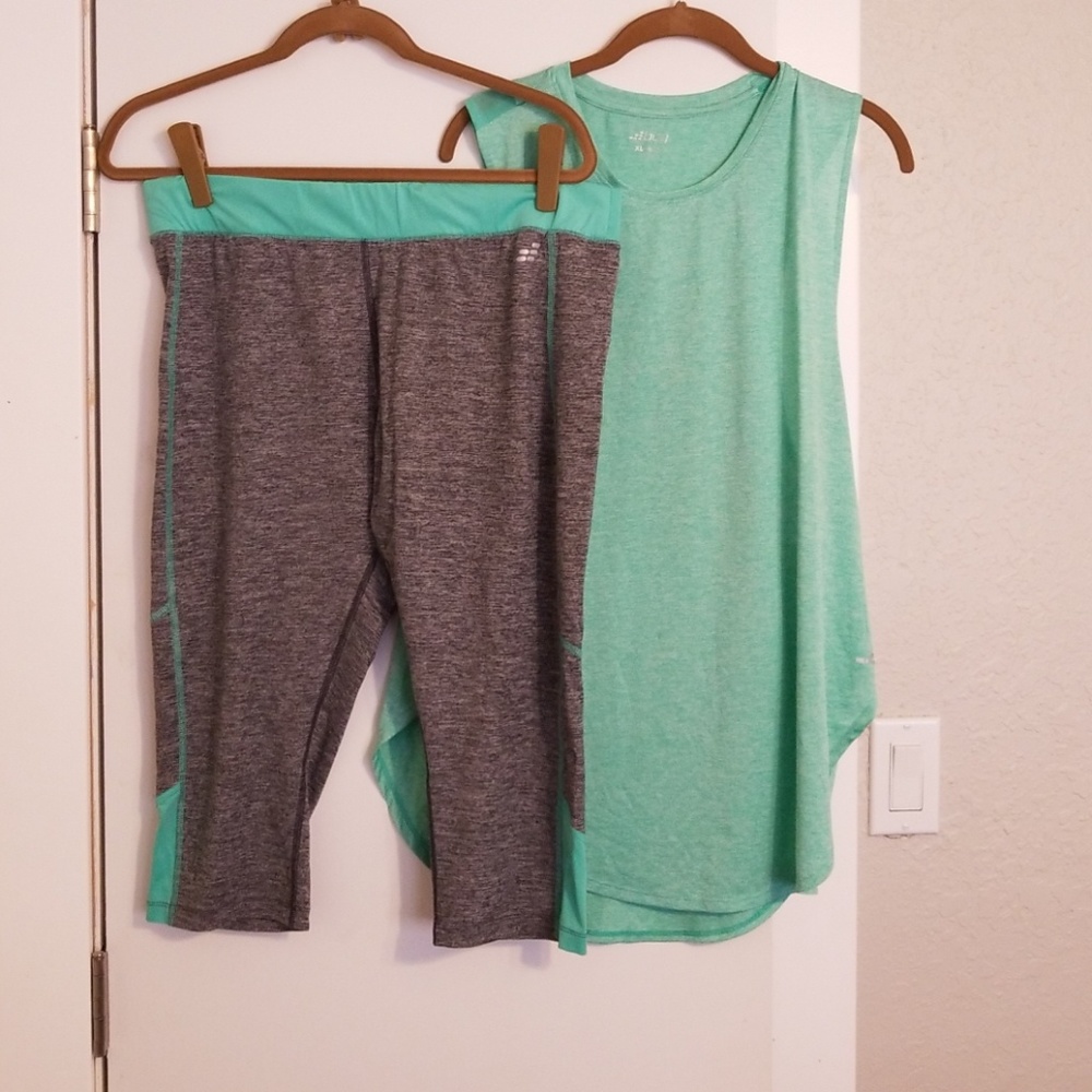 BCG work out shirt and leggings
